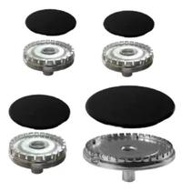 Kit Queimadores + Espalhadores Esmaltec Mayorca 4 Bocas