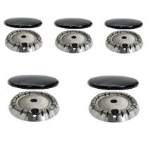 Kit Queimadores+tampinhas Cooktop Philco E Itatiaia 5 Bocas