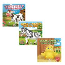 Kit Quem É Você Eu Sou A Zebra! + Eu Sou Uma Vaquinha! + Eu Sou Um Pintinho! Toque E Sinta Kit Quem É Você Eu Sou A Zebra! + Eu Sou Uma Vaquinha! + Eu Sou Um Pintinho! Toque E Sinta