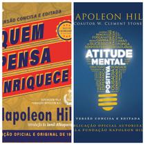 Kit Quem Pensa Enriquece Edição Original 1937+Atitude Mental Positiva Livro de Bolso Versão Concisa