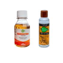 Kit Queratina Líquida Capilar 100mL + Óleo de Argan Silicone - Reconstrução e Hidratação - Aroeira Kit Queratina Líquida Capilar 100mL + Óleo de Argan Silicone - Reconstrução e Hidratação - Aroeira