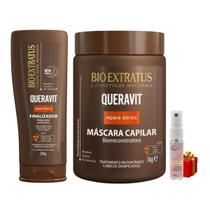 Kit Queravit finalização capilar 1 Máscara 1kg 1 Finalizador 200ml + Presente Lourre 15ml