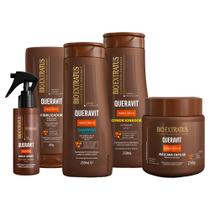 Kit Queravit Recuperação Cabelos Danificados 5 Produtos Bio Extratus