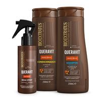 Kit Queravit Shampoo Condicionador 250 e Spray Bio Extratus Kit Queravit Shampoo Condicionador 250 e Spray Bio Extratus
