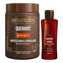 Kit Queravit umectação capilar 1 Máscara 1kg 1 Cristal líquido 60ml
