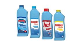 Kit Químicos HidroAll Choque Manutenção Clarificante Limpa Bordas