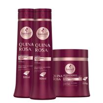 Kit Quina Rosa Haskell Shampoo, Condicionador e Máscara 500ml/g