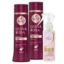 Kit Quina Rosa Shampoo + Cond 300ml + Finalizador Obrigatório Lourre 120ml