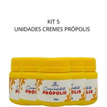 Kit Quinteto Creme Hidratante Corporal Própolis Nativa Brasil 50g