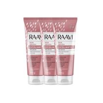 Kit Raavi Esfoliante de Arroz Média Abrasão Mãos/Pés e Cotovelos C/3 Un 100g Kit Raavi Esfoliante de Arroz Média Abrasão Mãos/Pés e Cotovelos C/3 Un 100g