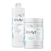 Kit Raavi Neutro Óleo 1L+ Creme 1kg