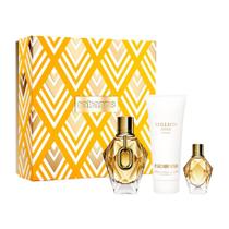 Kit Rabanne Million Gold Edp 90ml + Body Lotion + Miniatura Kit Rabanne Million Gold Edp 90ml + Body Lotion + Miniatura