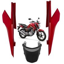 Kit Rabeta Central Lateral Traseira Honda Cg Titan 160 Vermelho Marrakesh 2022 2023 2024 Kit Rabeta Central Lateral Traseira Honda Cg Titan 160 Vermelho Marrakesh 2022 2023 2024
