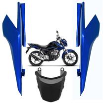 Kit Rabeta Lateral Central Traseira Honda Cg Titan 160 Azul Caraiva 2016 2017 2018 2019 2020 2021