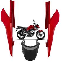 Kit Rabeta Lateral Central Traseira Honda Cg Titan 160 Vermelho Marrakesh 2016 2017 2018