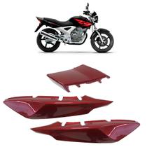 Kit Rabeta Traseira CBX 250 Twister 2006 2007 Vermelho Acabamento Liso 3 Peças Kit Rabeta Traseira CBX 250 Twister 2006 2007 Vermelho Acabamento Liso 3 Peças