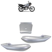 Kit Rabeta Traseira EN 125 Yes 2004 2005 2006 Prata Acabamento Liso 3 Peças