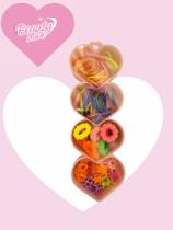 Kit Rabicó infantil elastico de cabelo enfeite limpeza facial maquiagem faixa esponja maquiar mulher dia das mães presen Kit Rabicó infantil elastico de cabelo enfeite limpeza facial maquiagem faixa esponja maquiar mulher dia das mães presen