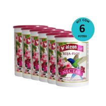 Kit Ração Alcon Club Beija Flor Néctar 600g com 6 unidades