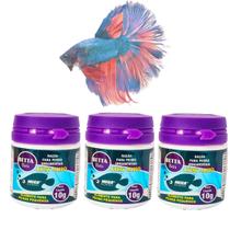 Kit Ração para Betta Bits 10g Mega Food c/3 un.