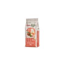 Kit Ração Quatree Life para Gatos Castrados Sabor Salmão e Arroz 1KG