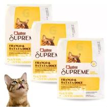 Kit ração Quatree supreme gato castrado frango de 1kg