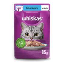 Kit Ração Úmida Atum ao Molho para Gatos Adultos 40 Unidades Whiskas Sachê