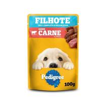 Kit Ração Úmida Carne ao Molho para Cães Filhotes 18 Unidades Pedigree Sachê