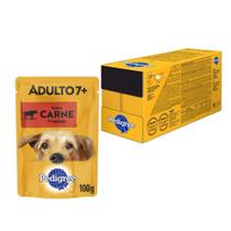 Kit Ração Úmida Pedigree Sachê Carne ao Molho para Cães Sênior 7 + Anos - 18 Unidades