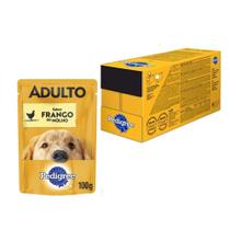 Kit Ração Úmida Pedigree Sachê Frango ao Molho para Cães Adultos - 18 Unidades