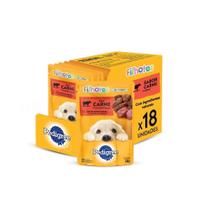 Kit Ração Úmida Sachê Carne ao Molho para Cães Filhotes 18 Unidades Pedigree Kit Ração Úmida Sachê Carne ao Molho para Cães Filhotes 18 Unidades Pedigree