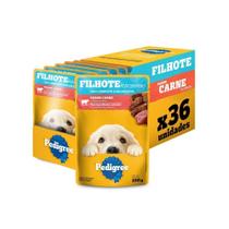 Kit Ração Úmida Sachê Carne ao Molho para Cães Filhotes 36 Unidades Pedigree Kit Ração Úmida Sachê Carne ao Molho para Cães Filhotes 36 Unidades Pedigree