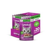 Kit Ração Úmida Whiskas Sachê Cordeiro ao Molho para Gatos Adultos 20 Unidades Kit Ração Úmida Whiskas Sachê Cordeiro ao Molho para Gatos Adultos 20 Unidades