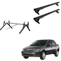 Kit Rack Bagageiro De Teto Corsa Classic Todos Os Anos 4 Portas + Porta Escada (NÃO FURA TETO) Kit Rack Bagageiro De Teto Corsa Classic Todos Os Anos 4 Portas + Porta Escada (NÃO FURA TETO)