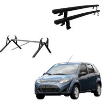 Kit Rack Bagageiro De Teto Ford Fiesta Hatch E Sedan 2003 A 2014 + Porta Escada (NÃO FURA TETO) Kit Rack Bagageiro De Teto Ford Fiesta Hatch E Sedan 2003 A 2014 + Porta Escada (NÃO FURA TETO)