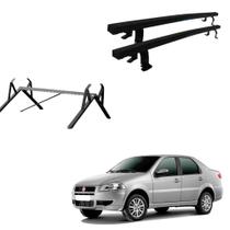 Kit Rack Bagageiro De Teto Siena Exceto Grand Siena Todos Os Anos 4 Portas + Porta Escada (NÃO FURA TETO) Kit Rack Bagageiro De Teto Siena Exceto Grand Siena Todos Os Anos 4 Portas + Porta Escada (NÃO FURA TETO)