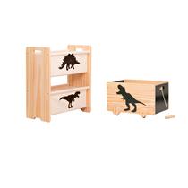 Kit Rack Organizador Pocket Caixa De Brinquedos Dino TREX