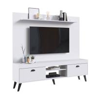 Kit Rack Painel Home Theater Para Tv Até 70 Polegadas 2 Portas Branco