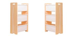 Kit Racks Organizador Pocket, Guarda Livros E Brinquedos Kit Racks Organizador Pocket, Guarda Livros E Brinquedos