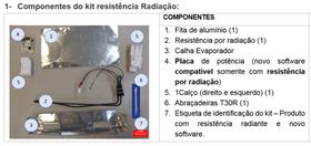 Kit radiação resistencia/placa ref el 220v 70009829