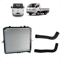 Kit radiador de água com mangueiras superior e inferior bongo k2500 2006 a 2012 Kit radiador de água com mangueiras superior e inferior bongo k2500 2006 a 2012
