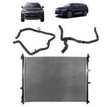 Kit radiador de água com mangueiras superior e inferior byd tan 2023 a 2025
