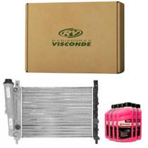 Kit Radiador Uno Mille 94 a 2013 Sem Ar Visconde Com Aditivo 6 litros Newparts Kit Radiador Uno Mille 94 a 2013 Sem Ar Visconde Com Aditivo 6 litros Newparts