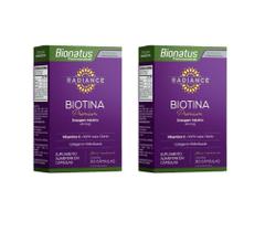 Kit Radiance Biotina Premium Bionatus Com 2 Caixas De 30 Cápsulas Cada