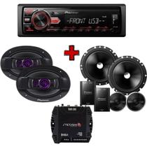 Kit Rádio 98UB + TS-6960BR 6x9' + TS-C170BR 6'' + Módulo