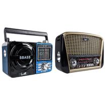Kit Rádio Am Fm Sw Bateria Bivolt Manual Portatil Usb Micro
