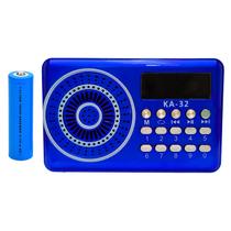 Kit Rádio Bluetooth FM Usb Micro Sd MP3 Painel Digital Bateria Recarregável e Removível com Pilha 18650 9800mAh Extra - Altomex