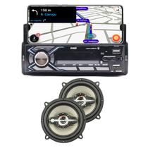 Kit Rádio C/ Suporte Celular Bt Carro + Falante 5 Pol 140w - TECHONE