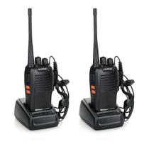 KIT Rádio comunicador WALK-TALK PAR + Baterias e acessórios 16 canais Alcance 5KM