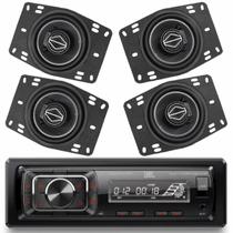 Kit Rádio JBL Celebrity Automotivo 150 BT USB FM Auxiliar e 04 Alto Falantes 4 Bomber BBR Top Triaxial 240W Kit Rádio JBL Celebrity Automotivo 150 BT USB FM Auxiliar e 04 Alto Falantes 4 Bomber BBR Top Triaxial 240W